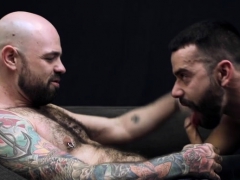 Hairy gay anal sex with cumshot