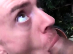 Cum in mouth – outside