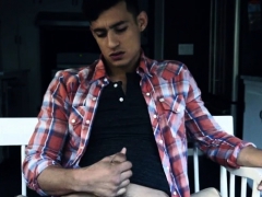 Latin gay anal sex with cumshot