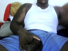 STROKIN DA DICK – BIG BLACK DICK